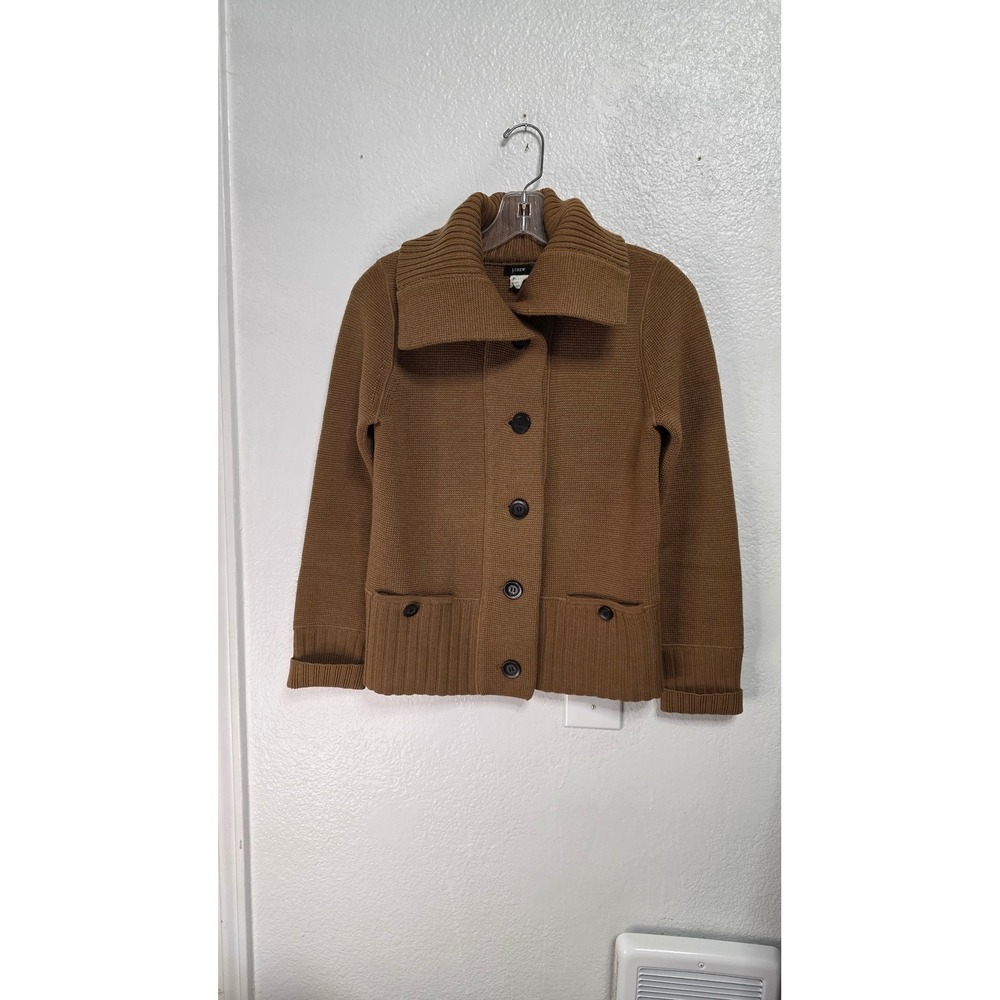 J.Crew Cardigan Sweater Womens S Brown Excellent